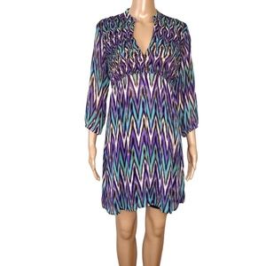 Laundry By Shelli Segal Chevron Print Swimsuit Cover-up Size Small